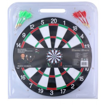 Dartbord d40,5x1cm incl 6x4gr darts 