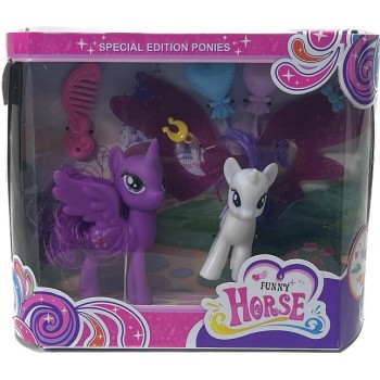 Pony in vensterdoos 