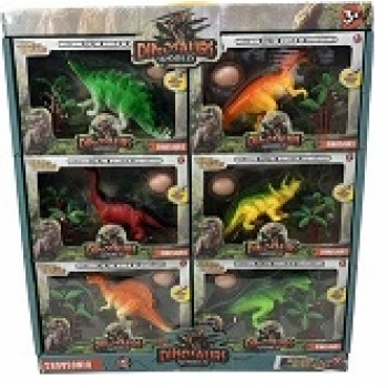 Dino 6 assorti in display