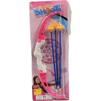 Pijl en boog roze 