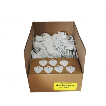 Schiethart wit per 1000 st. 