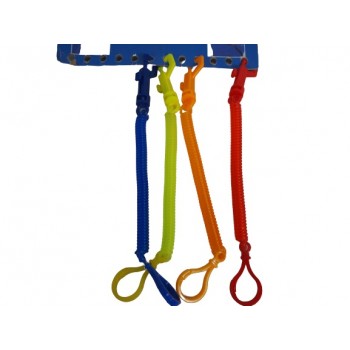 Sleutelhanger spiraalketting 4 assorti 