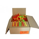 Schietpijpjes / steeltjes 8cm. kleuren per 750 st. Schietpijpjes / steeltjes 8cm. kleuren per 750 st.