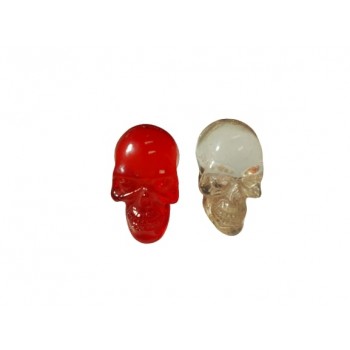 Doodskop 2 assorti resin 6cm.