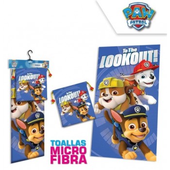 Paw patrol strand handdoek en lunch bag